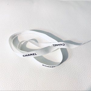 Chanel 1/2" wide white ribbon 100% Authentic